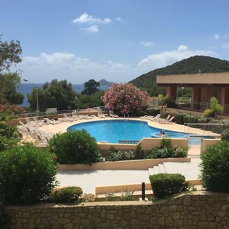 F2 Vue Mer Dans Residence Avec Piscine Ajaccio  Bagian luar foto
