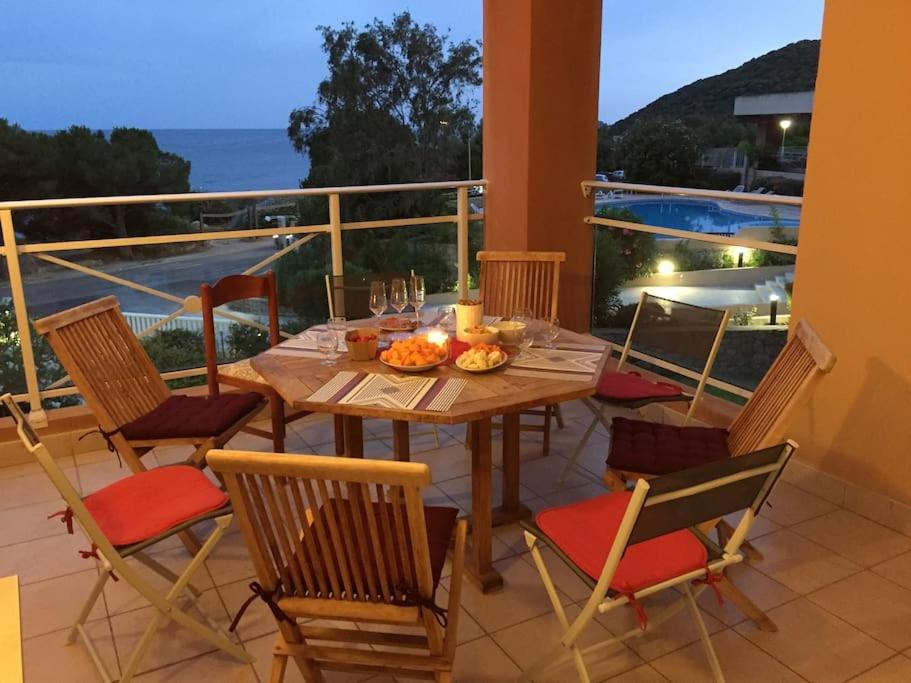 F2 Vue Mer Dans Residence Avec Piscine Ajaccio  Bagian luar foto